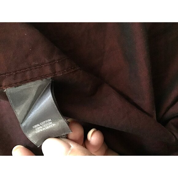 KENNETH COLE REACTION-MENS RED BUTTON-DOWN LONG SLEEVE 100% COTTON SIZE XX-LARGE - Picture 7 of 7